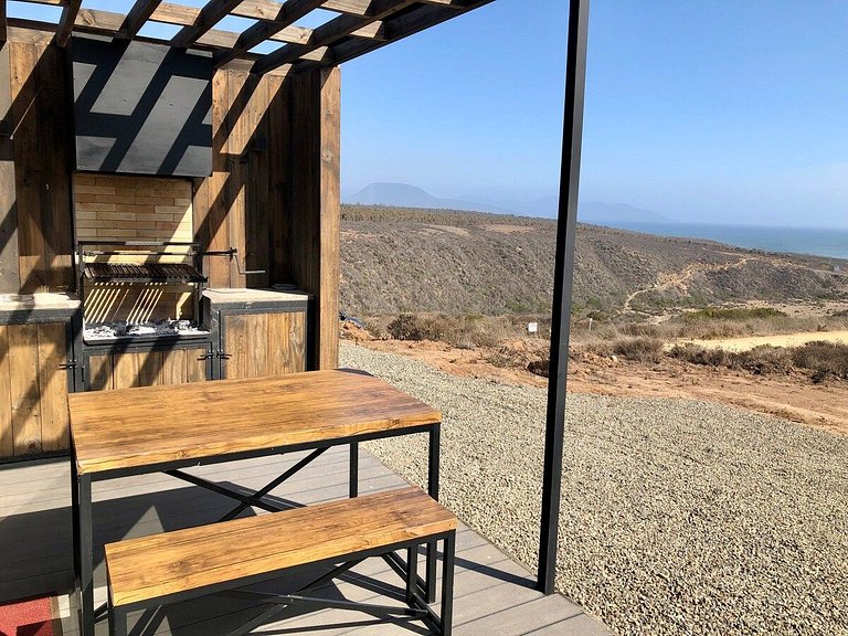 Moderna Casa con vista al mar