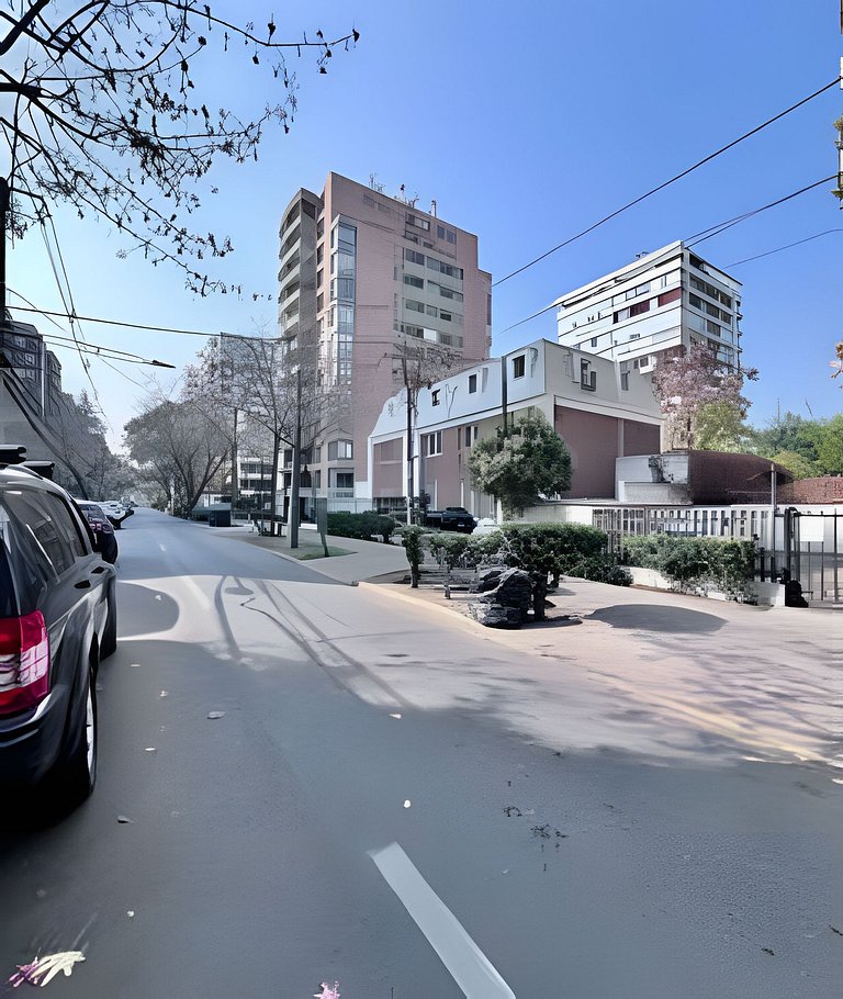 En Vitacura, con azotea, 1D 1B