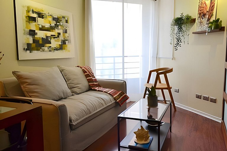 En barrio Lastarria chic depto 1D/1B
