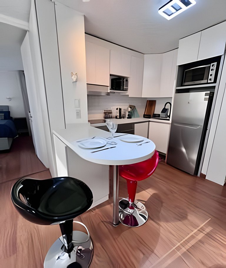 1D en Los Leones con Piscina y Aire Acondicionado