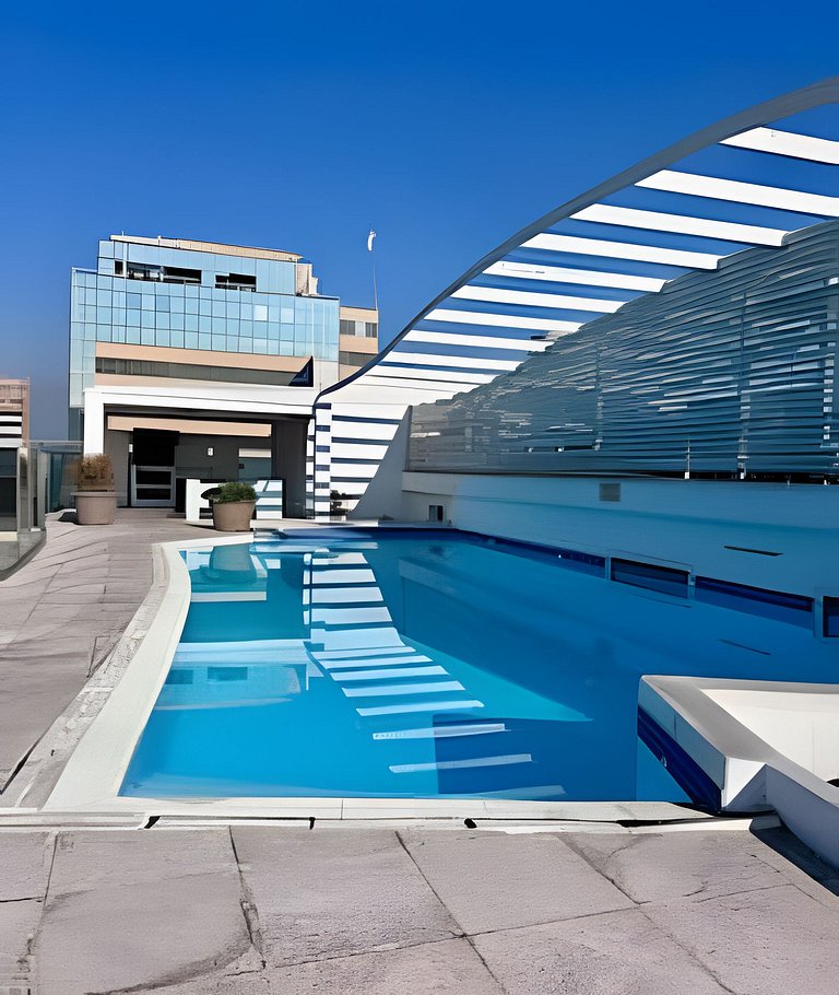 1D en Los Leones con Piscina y Aire Acondicionado