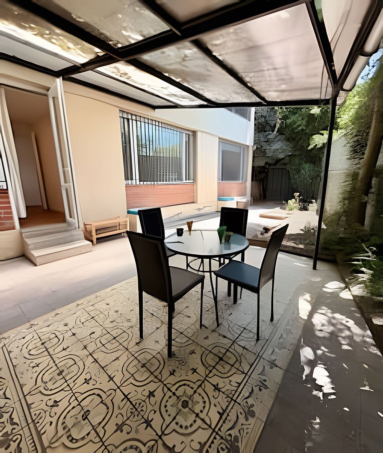 Cómodo 3D con jardín en el corazón de Vitacura