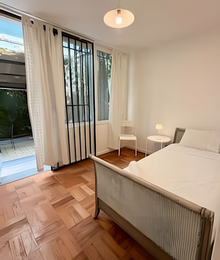 Cómodo 3D con jardín en el corazón de Vitacura