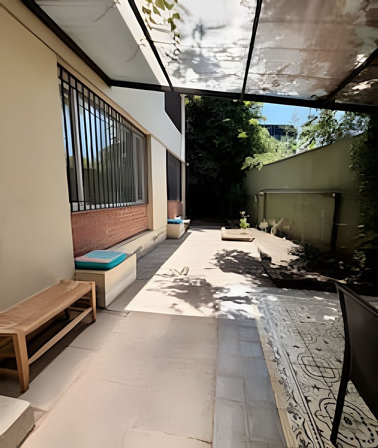 Cómodo 3D con jardín en el corazón de Vitacura