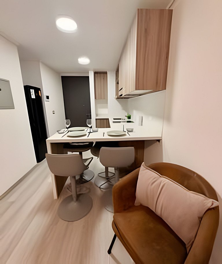 Luminoso 1D/1B en Las Condes excelente ubicación